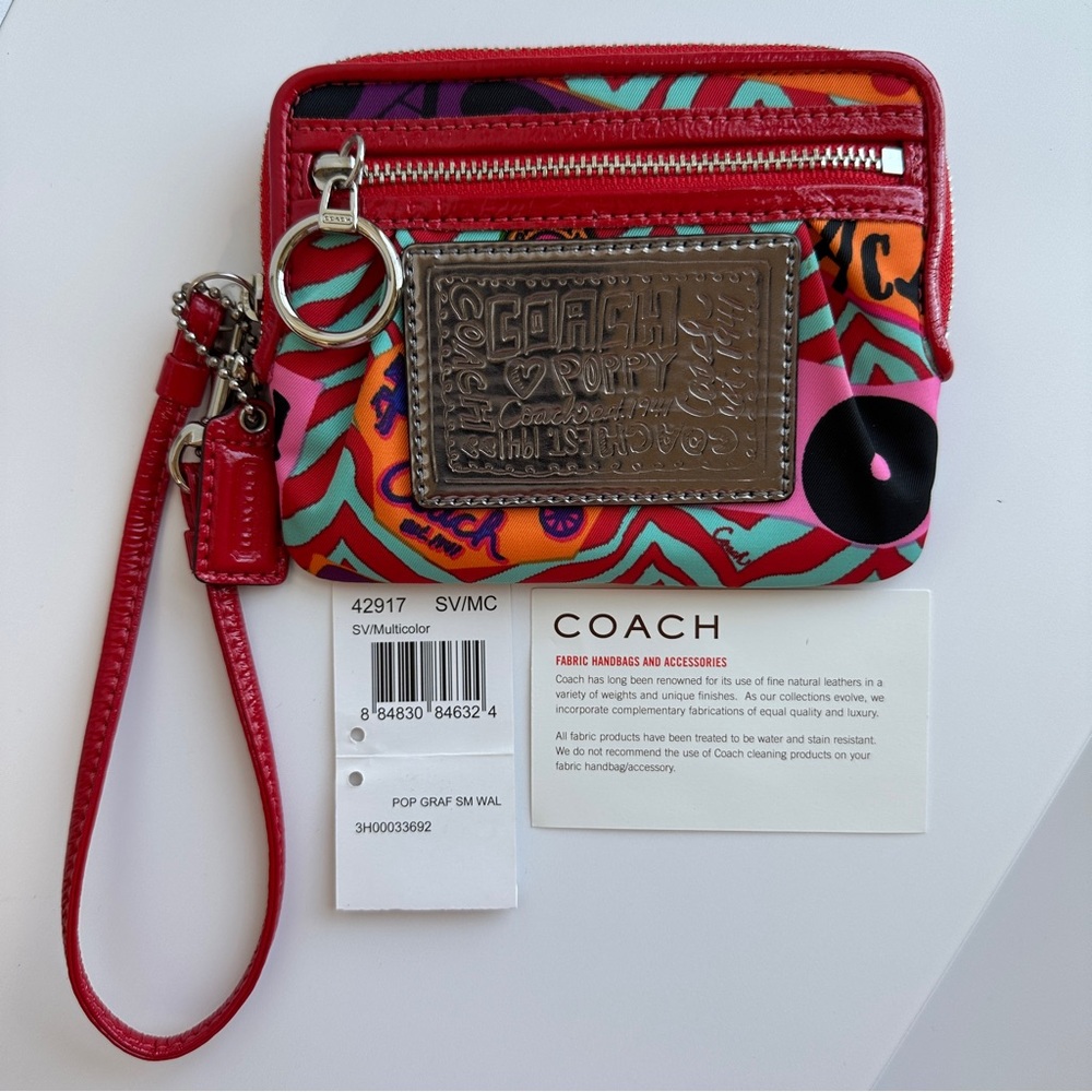 COACH POPPY GRAFFITI WALLET - Picture 2 of 6